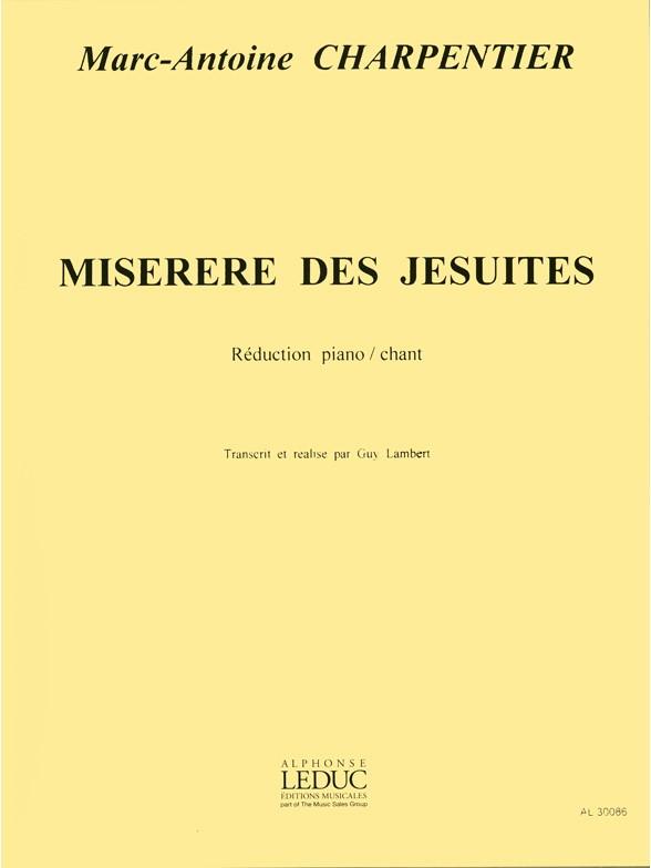 Miserere des Jesuites&nbsp;&nbsp;pour soli, choeur mixte et piano&nbsp;&nbsp;réduction piano/chant