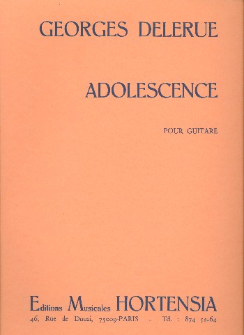 Adolescence&nbsp;&nbsp;pour guitare&nbsp;&nbsp;