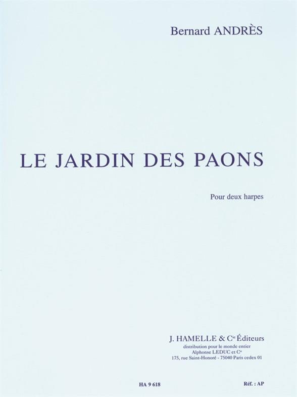 Jardin de Paons  pour 2 harpes  2 partitions