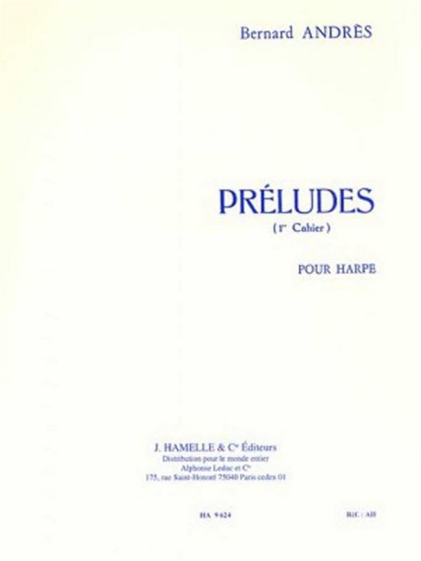 Préludes vol.1 pour harpe    