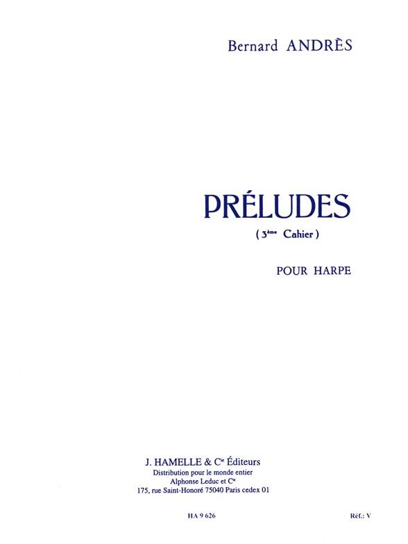 Preludes vol.3  pour harp  