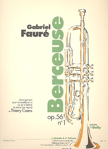 Berceuse op.56,1&nbsp;&nbsp;pour trompette et piano (orgue)&nbsp;&nbsp;