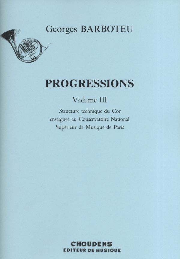Progressions vol.3  pour cor  