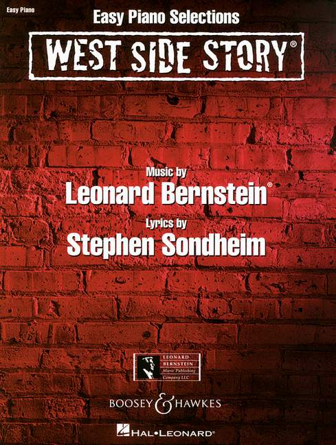 West Side Story (Selections)&nbsp;&nbsp;for easy piano (with lyrics and chords)&nbsp;&nbsp;