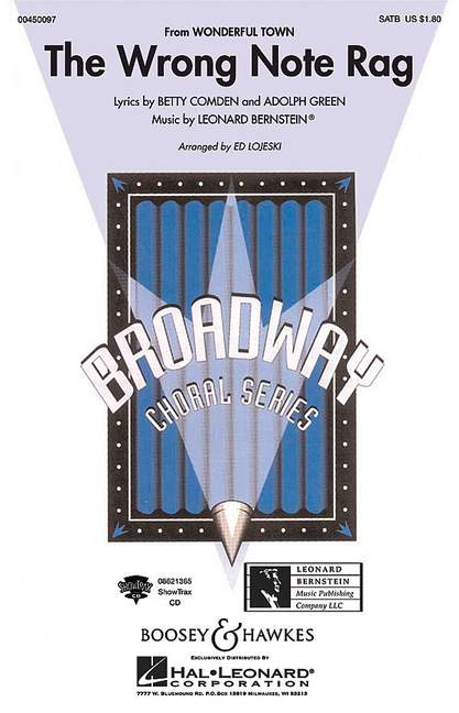 The Wrong Note Rag&nbsp;&nbsp;für gemischter Chor (SATB) und Klavier&nbsp;&nbsp;Chorpartitur