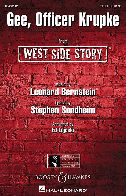 West Side Story&nbsp;&nbsp;für Männerchor (TTBB) und Klavier&nbsp;&nbsp;Chorpartitur