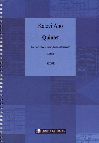 Quintett  für Flöte, Oboe, Klarinette, Horn und Fagott  Partitur
