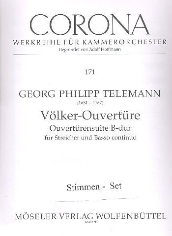 Völker-Ouvertüre TWV55:B5&nbsp;&nbsp;Streichorchester und Basso continuo&nbsp;&nbsp;Streicherstimmensatz