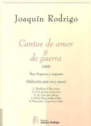 Cantos de amor y de guerra  Sopran und Orchester  Klavierauszug