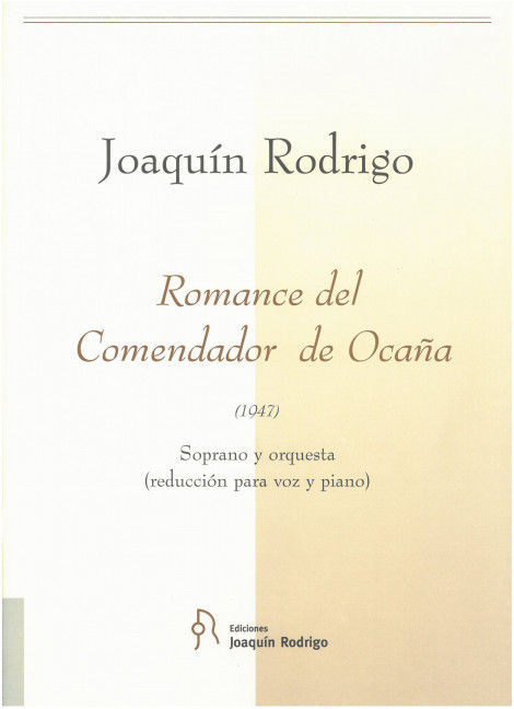 Romance del Comendador de Ocana&nbsp;&nbsp;Sopran und Orchester&nbsp;&nbsp;Klavierauszug