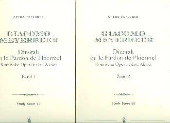 Dinorah ou le Pardon de Ploermel  Studienpartitur (2 Bände)  