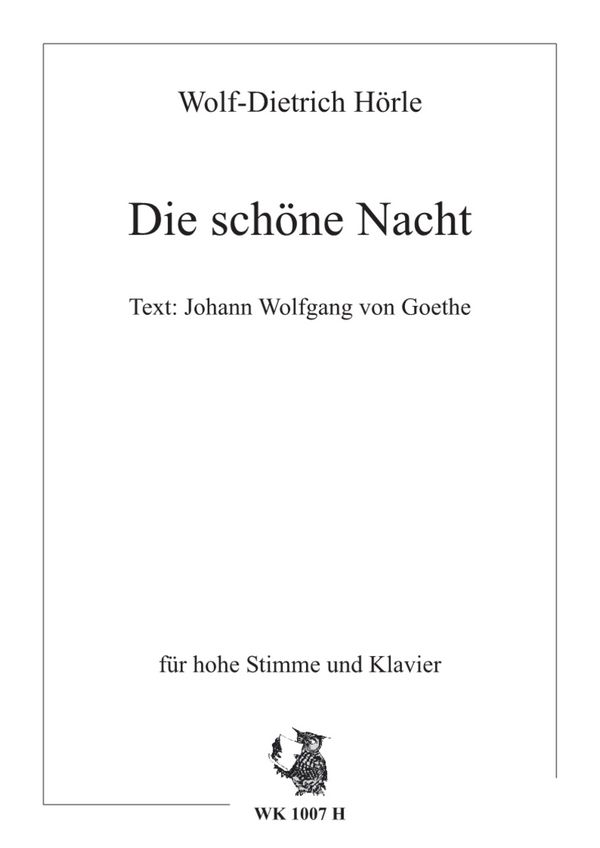 Hörle, Wolf-Dietrich&nbsp;&nbsp;Die schöne Nacht&nbsp;&nbsp;