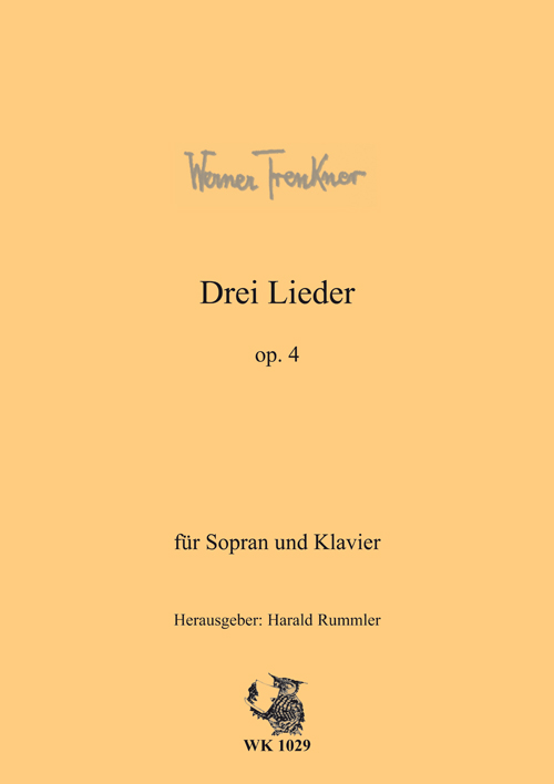Trenkner, Werner&nbsp;&nbsp;Drei Lieder für Sopran op. 4&nbsp;&nbsp;