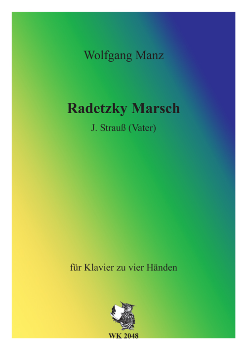 Radetzky-Marsch op.228  für Klavier zu 4 Händen  Spielpartitur