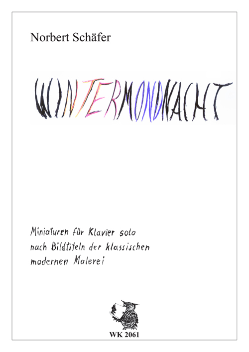Wintermondnacht  für Klavier  