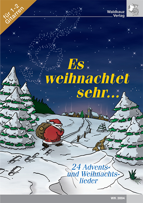 Es weihnachtet sehr&nbsp;&nbsp;für 1-2 Gitarren/Tabulatur&nbsp;&nbsp;Spielpartitur