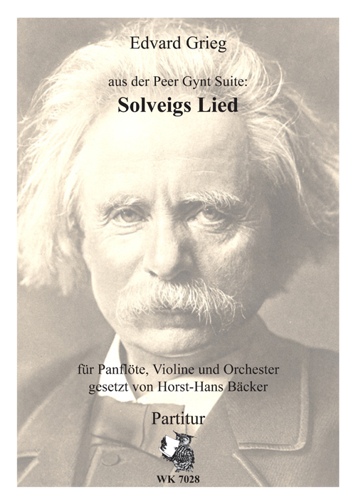 Solveigs Lied für Panflöte, Violine&nbsp;&nbsp;und Orchester&nbsp;&nbsp;Partitur
