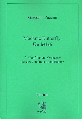 Un bel di aus Madame Butterfly für Panflöte&nbsp;&nbsp;und Orchester&nbsp;&nbsp;Partitur