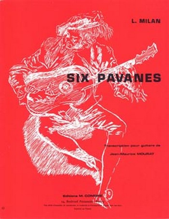 MILAN Luis de&nbsp;&nbsp;Pavanes (6)&nbsp;&nbsp;guitare Partition