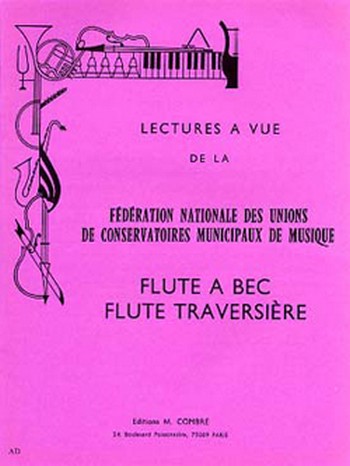 Lectures à vue F.N.U.C.M.U.&nbsp;&nbsp;flûte traversière Partition&nbsp;&nbsp;