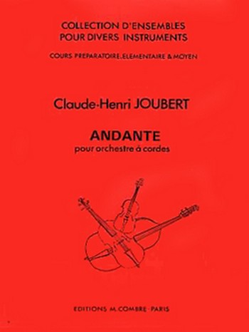 JOUBERT Claude-Henry&nbsp;&nbsp;Andante&nbsp;&nbsp;orchestre à cordes Partition