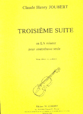 Suite en la mineur no.3  pour contrebasse  
