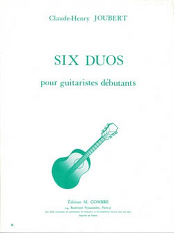 JOUBERT Claude-Henry&nbsp;&nbsp;Duos (6)&nbsp;&nbsp;2 guitares Partition