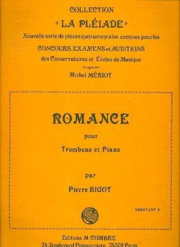 Romance&nbsp;&nbsp;pour trombone et piano&nbsp;&nbsp;