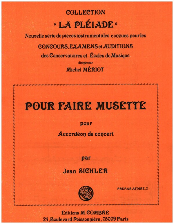 Pour faire musette&nbsp;&nbsp;pour accordéon&nbsp;&nbsp;