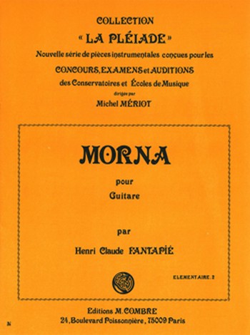 FANTAPIE Henri-Claude&nbsp;&nbsp;Morna&nbsp;&nbsp;guitare Partition