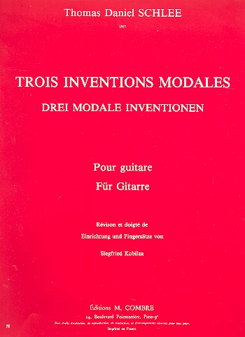 3 Inventions modales pour guitare    