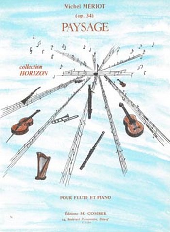 MERIOT Michel&nbsp;&nbsp;Paysage&nbsp;&nbsp;flûte et piano Partition