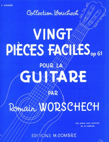 WORSCHECH Romain&nbsp;&nbsp;Pièces faciles (20) Op.61 cahier n°3&nbsp;&nbsp;guitare Partition