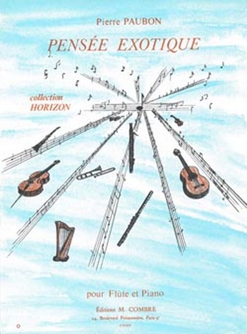 PAUBON Pierre&nbsp;&nbsp;Pensée exotique&nbsp;&nbsp;flûte et piano Partition
