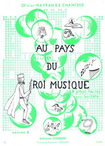 MAYRAN de CHAMISSO Olivier&nbsp;&nbsp;Au pays du roi musique Vol.2 (8 pièces faciles)&nbsp;&nbsp;guitare Partition