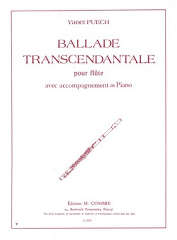 PUECH Yanet&nbsp;&nbsp;Ballade transcendantale&nbsp;&nbsp;flûte et piano Partition