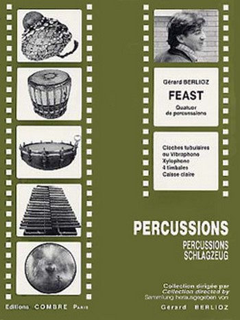 BERLIOZ Gérard&nbsp;&nbsp;Feast&nbsp;&nbsp;4 percussions Partition
