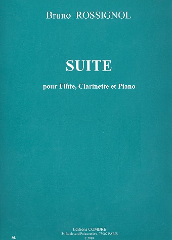 Suite pour flûte, clarinette et piano  parties  