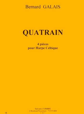 GALAIS Bernard&nbsp;&nbsp;Quatrain (4 pièces)&nbsp;&nbsp;harpe celtique Partition