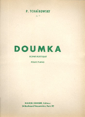 Doumka op.59&nbsp;&nbsp;pour piano&nbsp;&nbsp;