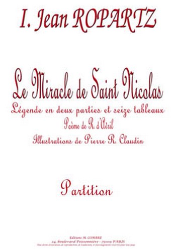 ROPARTZ Guy&nbsp;&nbsp;Le Miracle de Saint Nicolas&nbsp;&nbsp;4 voix mixtes Partition