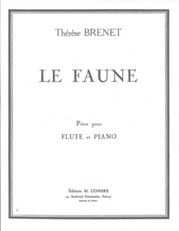 BRENET Thérèse&nbsp;&nbsp;Le Faune&nbsp;&nbsp;flûte et piano Partition
