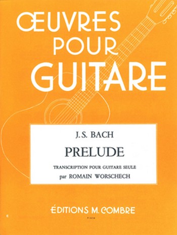 BACH Johann Sebastian&nbsp;&nbsp;Prélude ut min. pour le luth&nbsp;&nbsp;guitare Partition