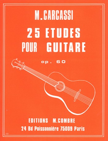 CARCASSI Matteo&nbsp;&nbsp;Etudes (25) Op.60&nbsp;&nbsp;guitare Partition