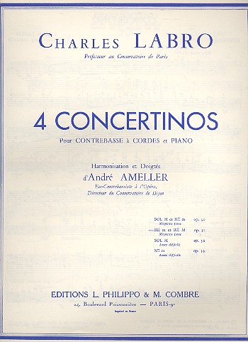Concertino no.2 op.31&nbsp;&nbsp;pour contrebasse et piano&nbsp;&nbsp;