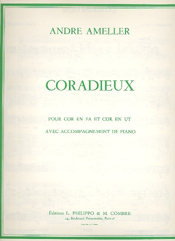 Coradieux  pour cor en fa et cor en ut et piano  