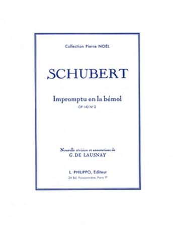 SCHUBERT Franz&nbsp;&nbsp;Impromptu Op.142 n°2 lab maj.&nbsp;&nbsp;piano Partition
