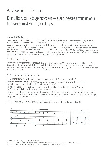 Emelie voll abgehoben&nbsp;&nbsp;für Kinderchor und Klavier (Instrumente ad lib)&nbsp;&nbsp;Aufführungshinweise und Arrangier-Tipps