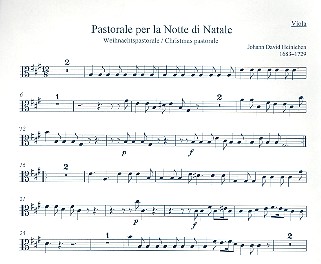 Pastorale per la notte di natale&nbsp;&nbsp;für 4 Oboen, 2 Violinen, Viola und Bc&nbsp;&nbsp;Viola