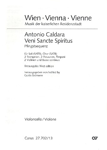 Veni Sancte Spiritus&nbsp;&nbsp;für Soli, gem Chor und Instrumente&nbsp;&nbsp;Violoncello/Violonce (Kontrabass)